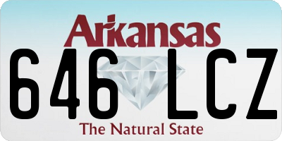 AR license plate 646LCZ