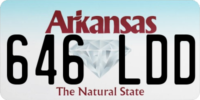 AR license plate 646LDD