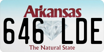 AR license plate 646LDE