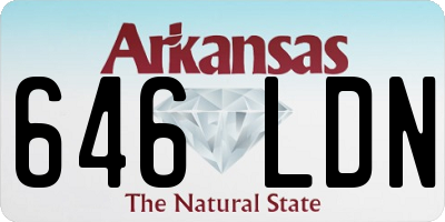 AR license plate 646LDN