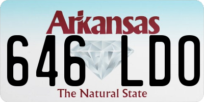AR license plate 646LDO