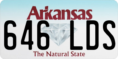 AR license plate 646LDS