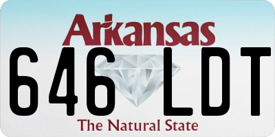 AR license plate 646LDT
