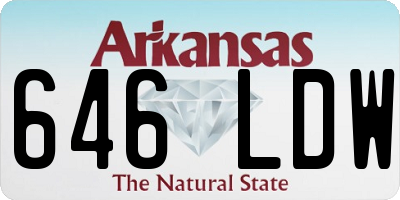 AR license plate 646LDW