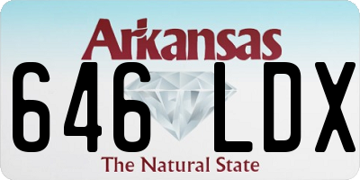 AR license plate 646LDX