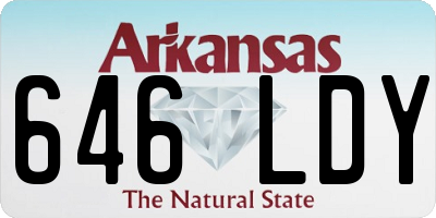 AR license plate 646LDY