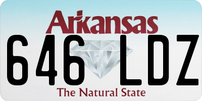 AR license plate 646LDZ