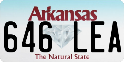 AR license plate 646LEA
