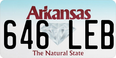 AR license plate 646LEB