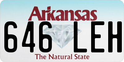 AR license plate 646LEH