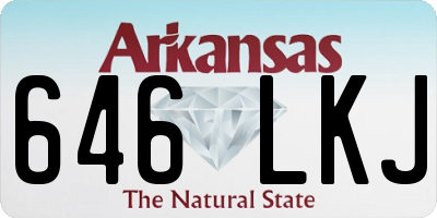 AR license plate 646LKJ