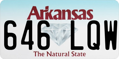 AR license plate 646LQW