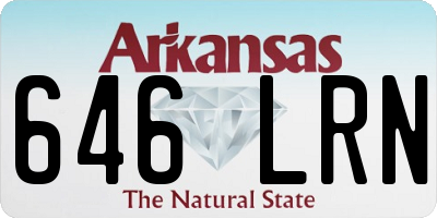 AR license plate 646LRN
