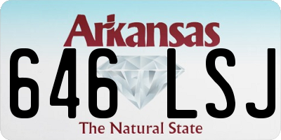 AR license plate 646LSJ