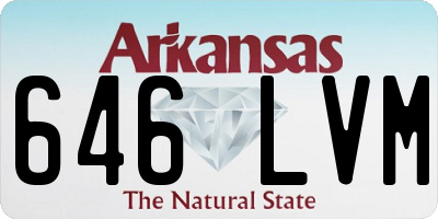 AR license plate 646LVM