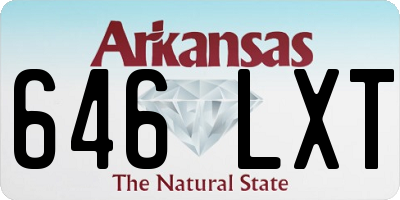 AR license plate 646LXT