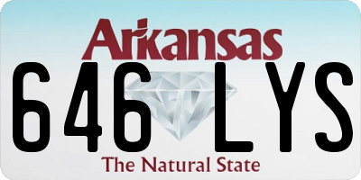 AR license plate 646LYS