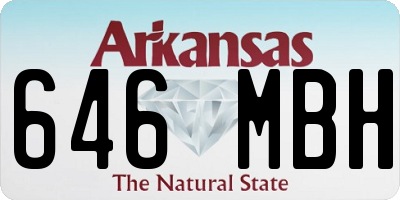 AR license plate 646MBH