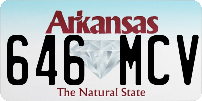 AR license plate 646MCV
