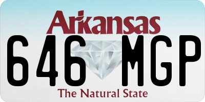 AR license plate 646MGP