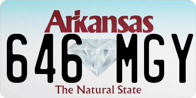 AR license plate 646MGY