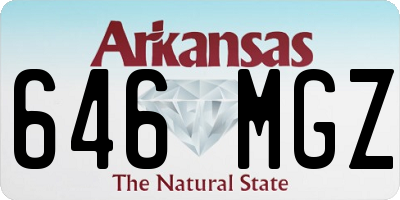 AR license plate 646MGZ