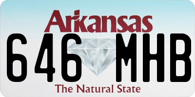 AR license plate 646MHB