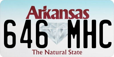 AR license plate 646MHC