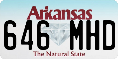 AR license plate 646MHD