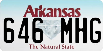 AR license plate 646MHG