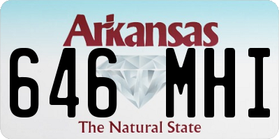 AR license plate 646MHI