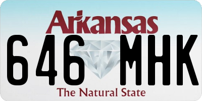 AR license plate 646MHK