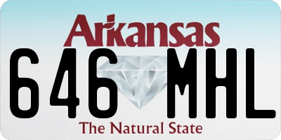 AR license plate 646MHL