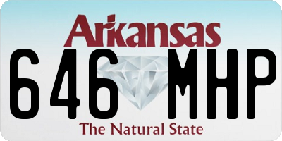 AR license plate 646MHP
