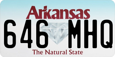 AR license plate 646MHQ