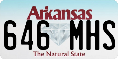 AR license plate 646MHS