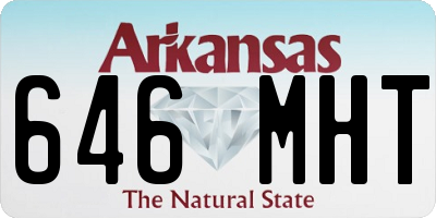 AR license plate 646MHT