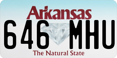 AR license plate 646MHU