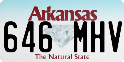 AR license plate 646MHV