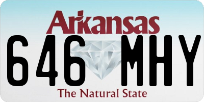AR license plate 646MHY