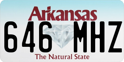 AR license plate 646MHZ