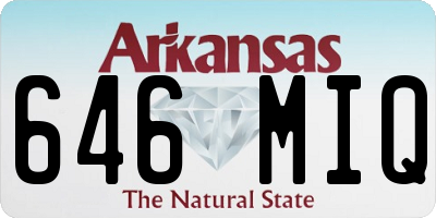 AR license plate 646MIQ