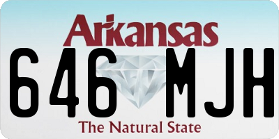AR license plate 646MJH