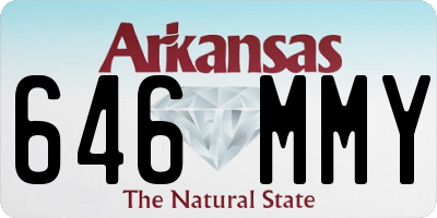 AR license plate 646MMY