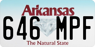 AR license plate 646MPF