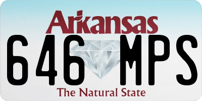 AR license plate 646MPS