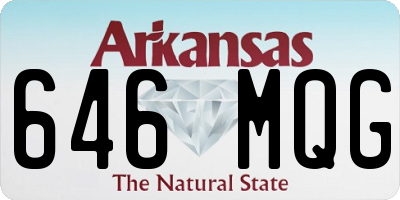 AR license plate 646MQG
