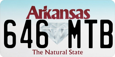 AR license plate 646MTB