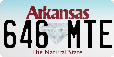 AR license plate 646MTE