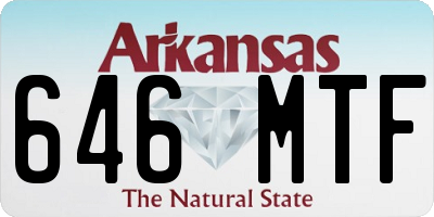 AR license plate 646MTF